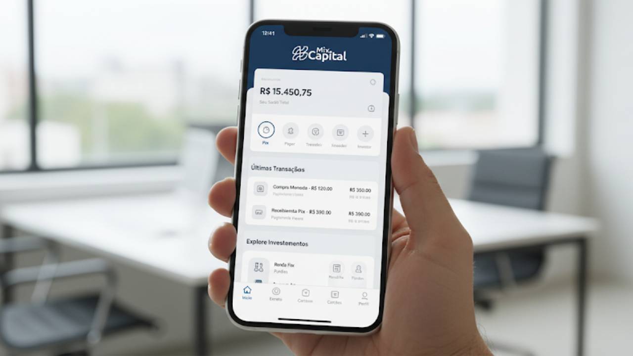 Dashboard do gateway de pagamentos MIX CAPITAL
